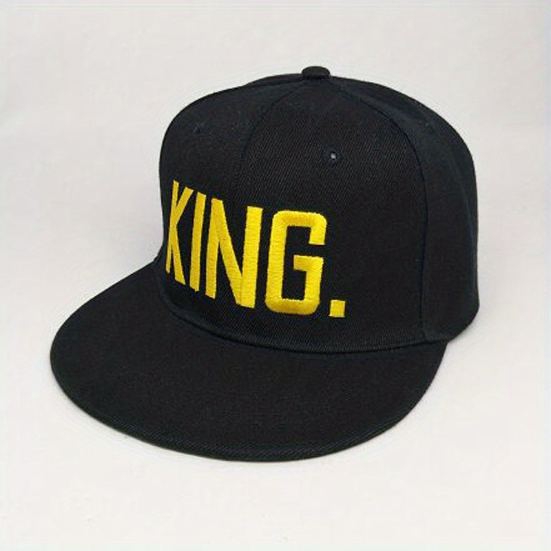 King And Queen 3D Embroidered Snapback Caps Hip Hop Style Hats