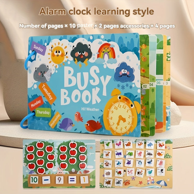 Interactive Gel Vehicle Busy Book for Kids - Educational Paperback