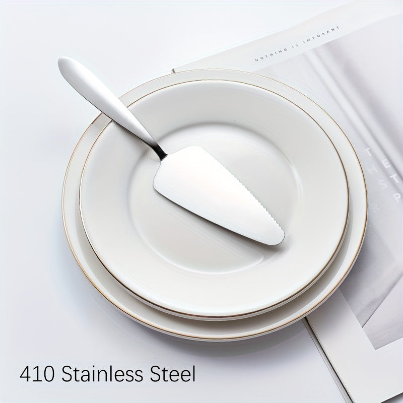 Cake Spatula Slicer Stainless Steel Pizza Shovel Fine Serrated Edge