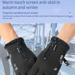 Winter Waterproof Touch Screen Warm Gloves for Cycling