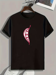 Men's Pease Print Graphic T-shirt for Summer