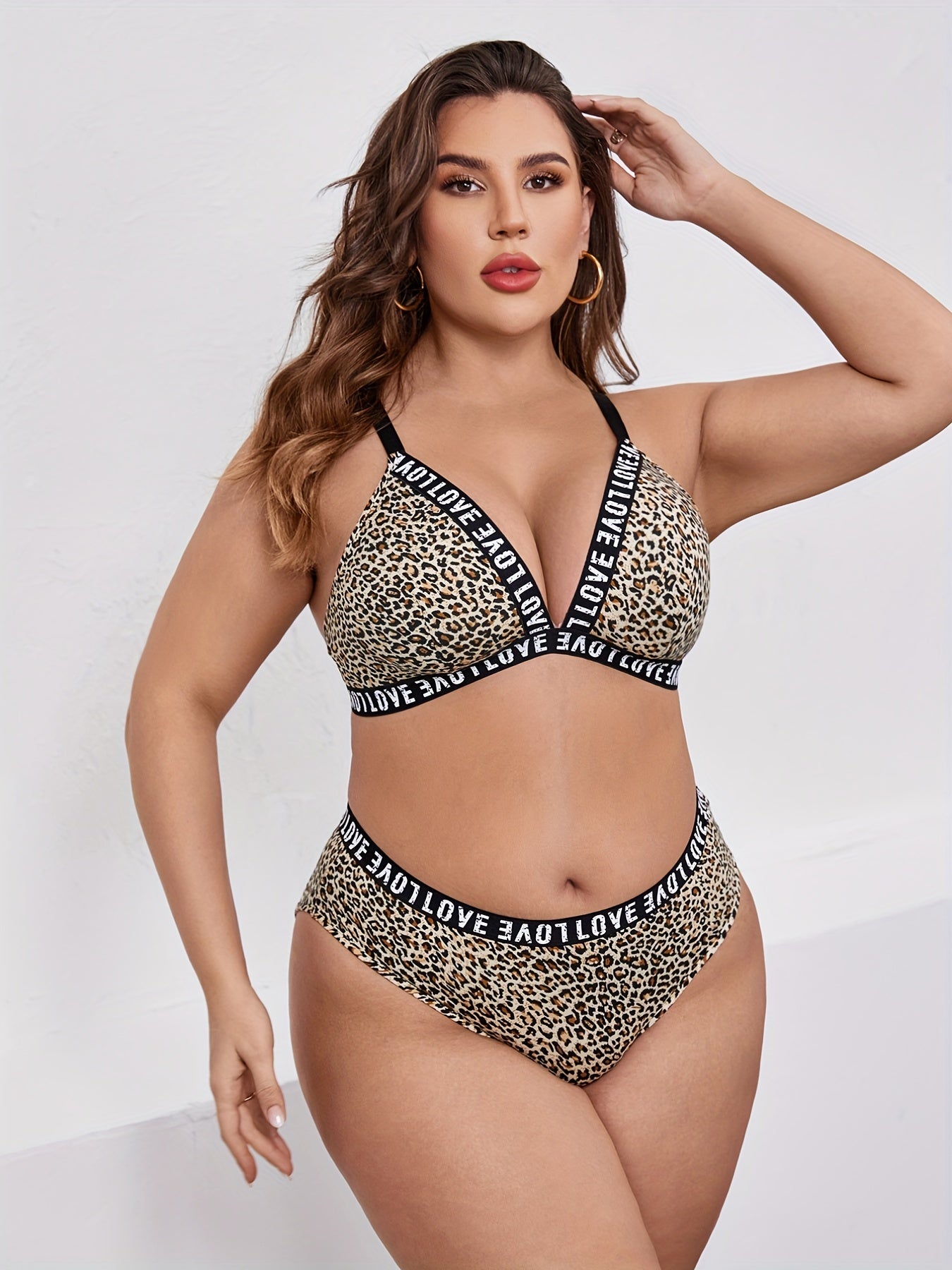 Sexy Leopard Print Bra & Panty Set