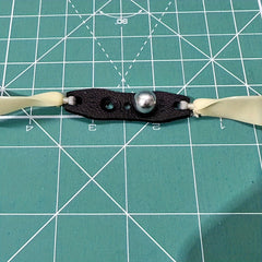 50pcs 2mm Microfiber Slingshot Pit Pouch With Double Pits & Hole for Locating