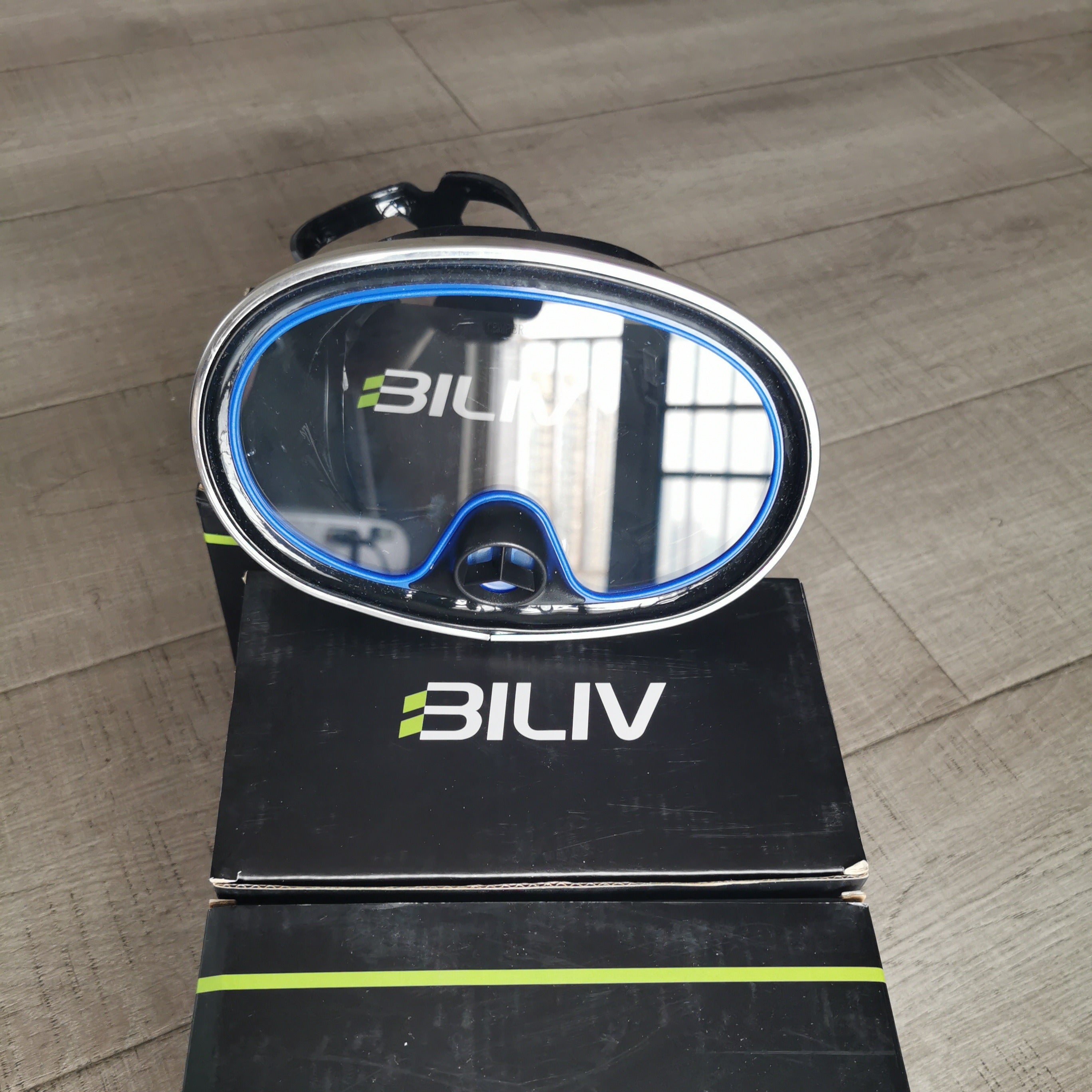 Wide View Diving Mask Anti-fog Leak Proof Tempered Glass Lens