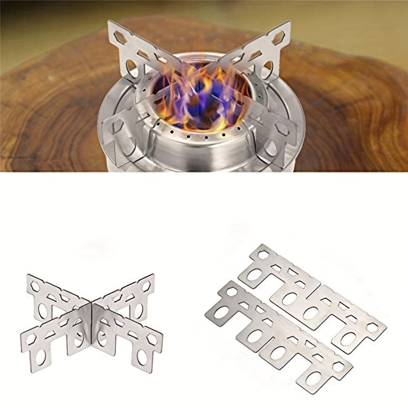 Portable Stainless Steel Outdoor Cooking Stove Bracket for Camping