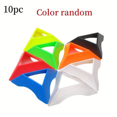 10pcs Puzzle Cube Stands - Colorful Display Holders for Magic Cubes