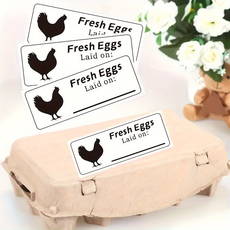 120pcs Egg Box Date Tags Self-adhesive Label Stickers