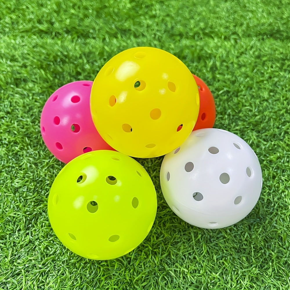 HUAEN 6pcs Outdoor 40 Hole Pickleballs High Durable Indoor USAPA Pickleball Ball