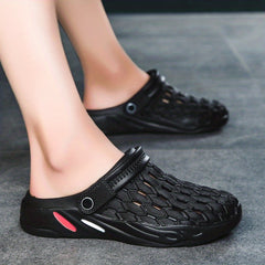 Men's Breathable Closed Toe Clogs Soft Slippers