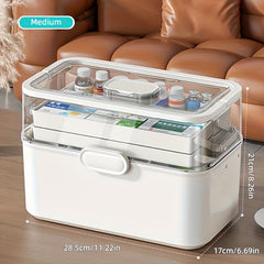 Extra Large Medicine Organizer Box for Home & Dorm