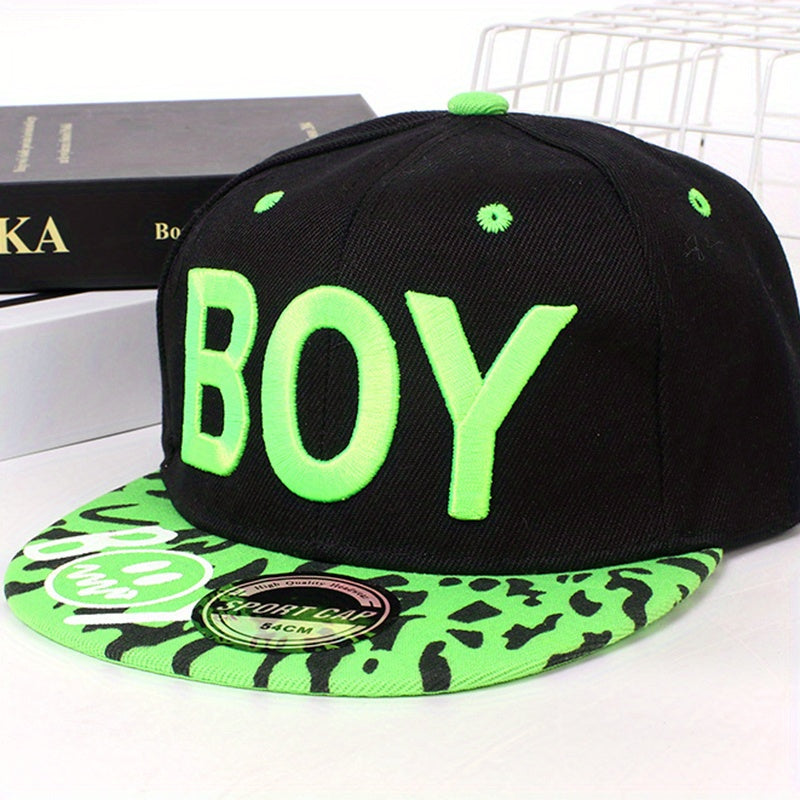 Boy Embroidery Unisex Baseball Cap Hip Hop Snapback Hat Adjustable