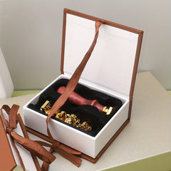 Brown Wax Seal Set European Retro Alloy Head DIY 1 Wax Seal 5 Copper Heads
