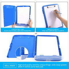 Plastic A4 Clips Board w/ Pen Holder 8.5X11 Clipboard