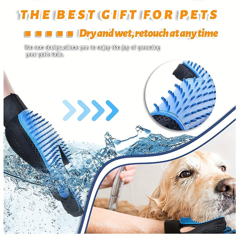 Dog Hair Removal Glove for Grooming Dogs and Cats