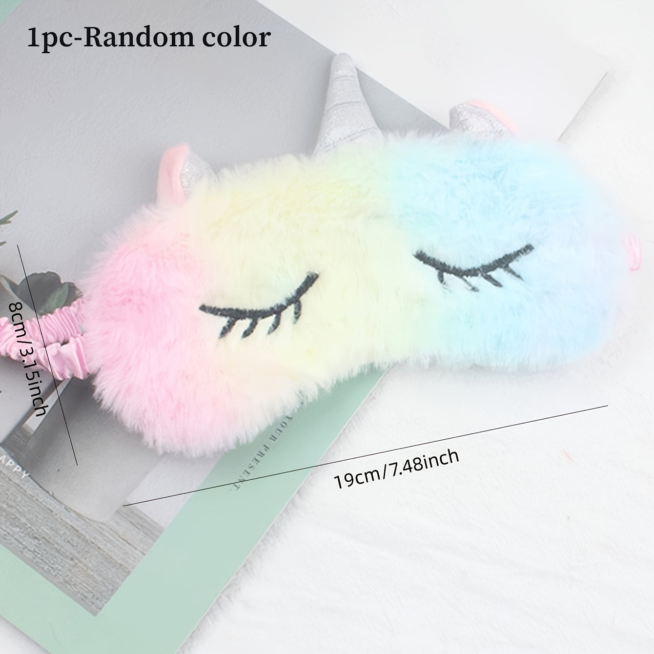 Plush Sleep Eye Mask for Travel Random
