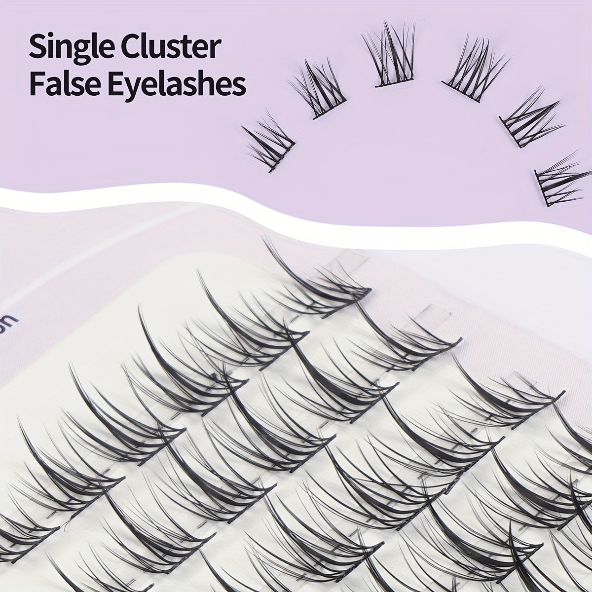 Fluffy C Curling 120 Cluster Lashes 8-11mm Mixed Length False Eyelashes