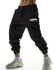 Never Give Up Casual Cargo Pants Men's Joggers For Spring Summer Outdoor