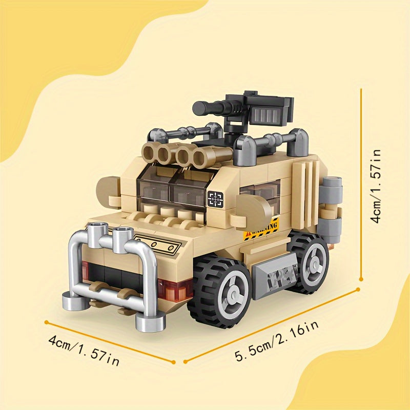 Car Building Blocks Small Particle Toy Models Mini Ornaments Holiday