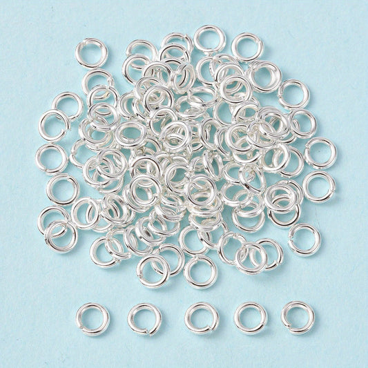 120Pcs Silvery Brass Jump Ring Jewelry Making Accessories