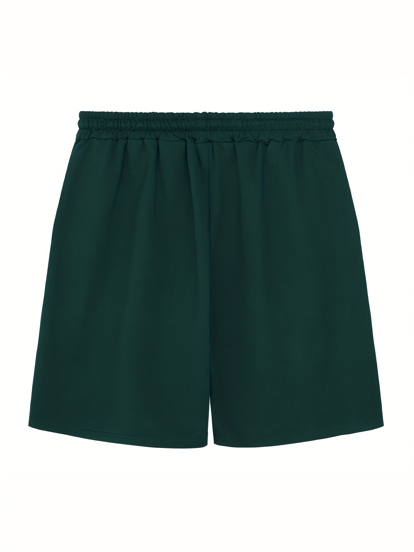 Cactus Pattern Comfy Shorts Men's Casual Elastic Waist Drawstring