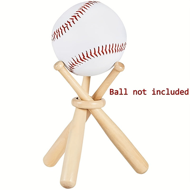 Wooden Baseball Display Stand Baseball Holder For Baseball Players Fans