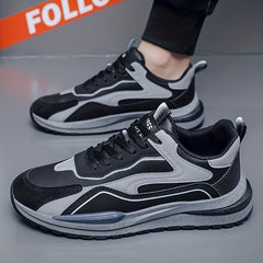 Men's Lace up Sneakers Athletic Shoes Breathable Running Basketball Gym