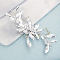 Bridal Faux Pearl Hairpin Headdress Side Clip