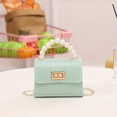 Crocodile Pattern Jelly Bag Kids Handbag Coin Purse Crossbody Bag