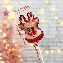 8pcs Christmas Mini Balloons Counter Decoration Aluminum Film Balloons
