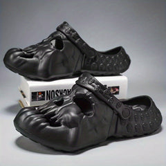 Men's Skull Clog Slides Casual Slippers