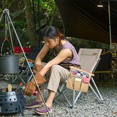 Outdoor Camping Chair Armrest Storage Bag