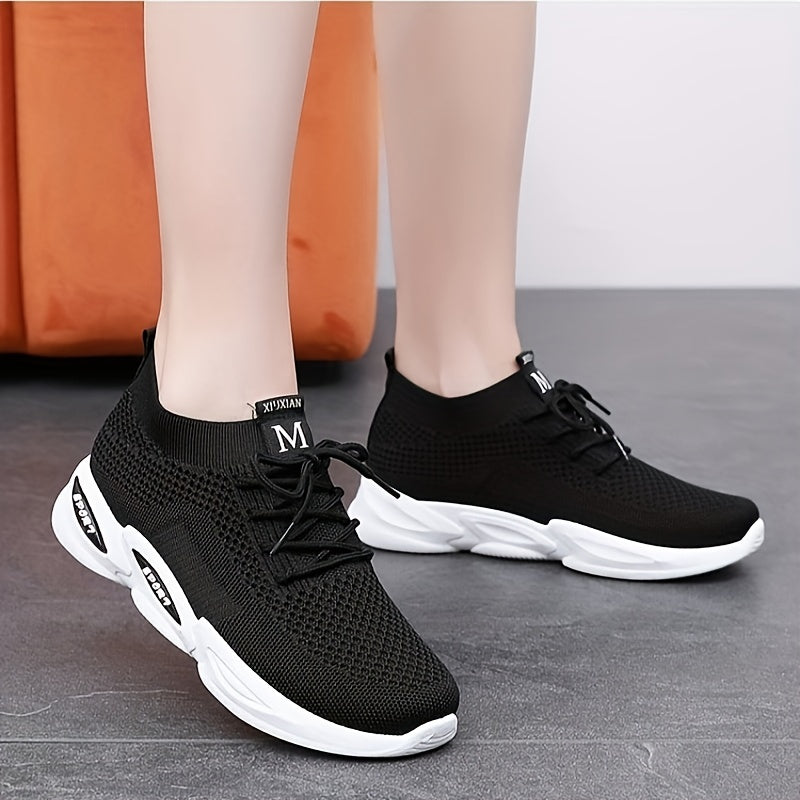 Soft Thick Sole Mesh Breathable Lightweight Sneakers