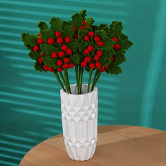 Handcrafted Wool Crochet Flower Gift Home Decor