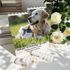 Custom Father's Building Blocks - Personalized Dad's Gift