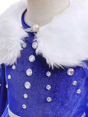 Ice Queen Cosplay Costume - Princess Dress with Cloak