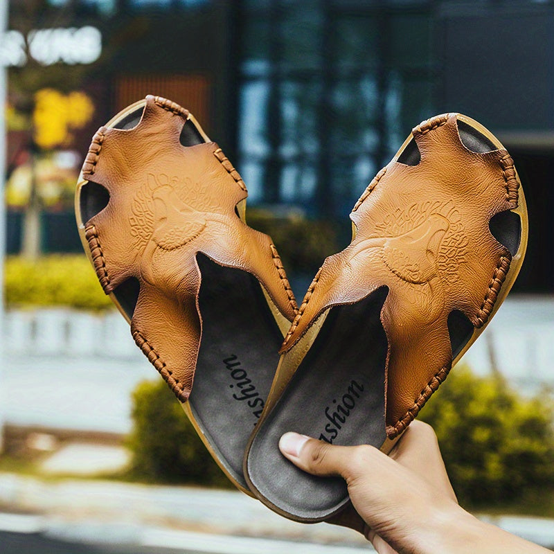 Men's Wear Resistant Non Slip Comfy Slides Beach Shoes