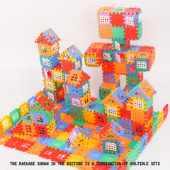 Colorful Building Blocks House Toy 3D Assembly Puzzle