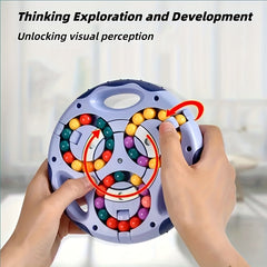 Magic Bean Brain Teaser Dual Sided Rotating Puzzle