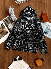 3D Print Boys Hooded Sweatshirt for Spring Fall Kids