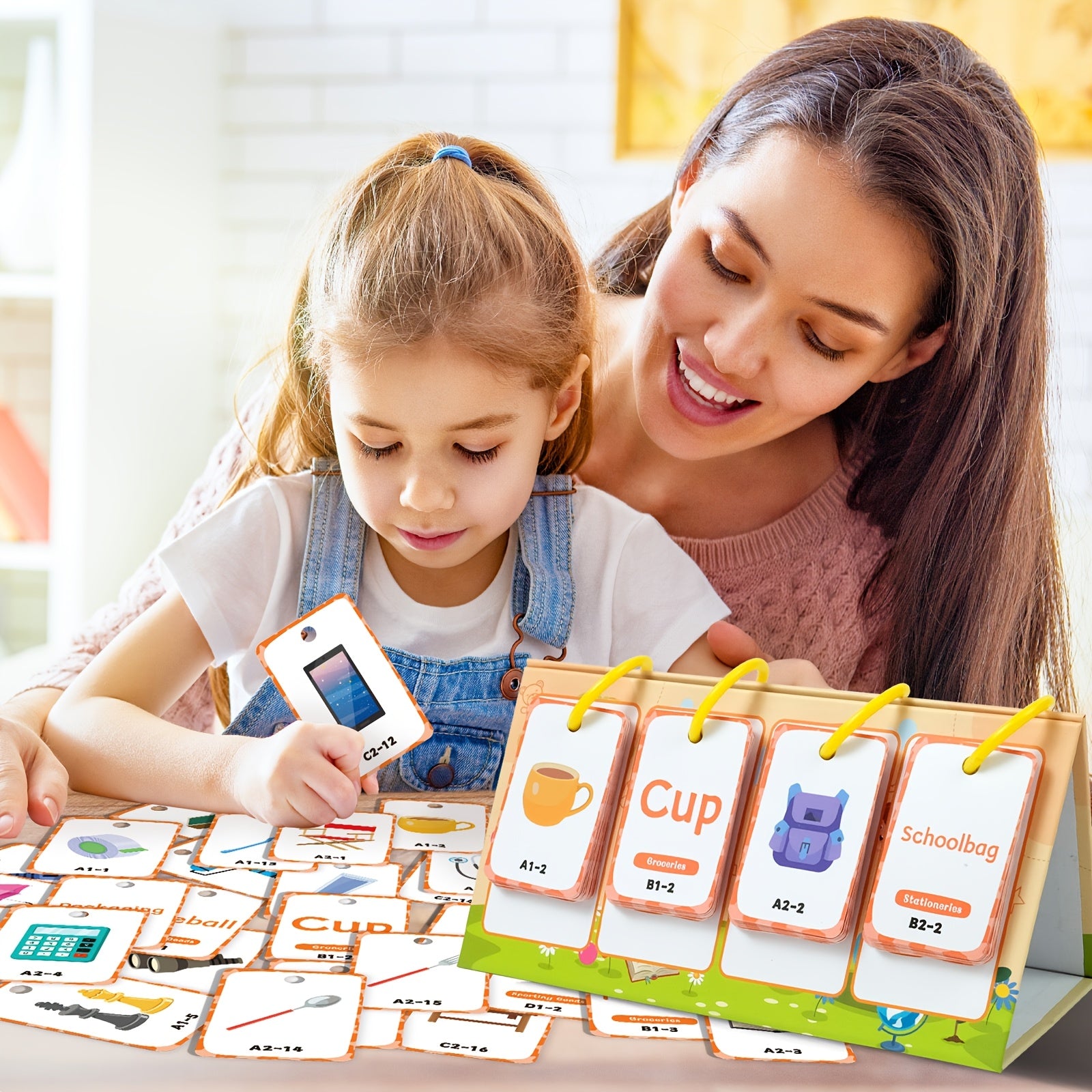 NeslGenc Daily Objects Vocabulary Flashcards for 3-6 Year Olds