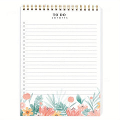 Watercolor Floral Daily Planner Notepad