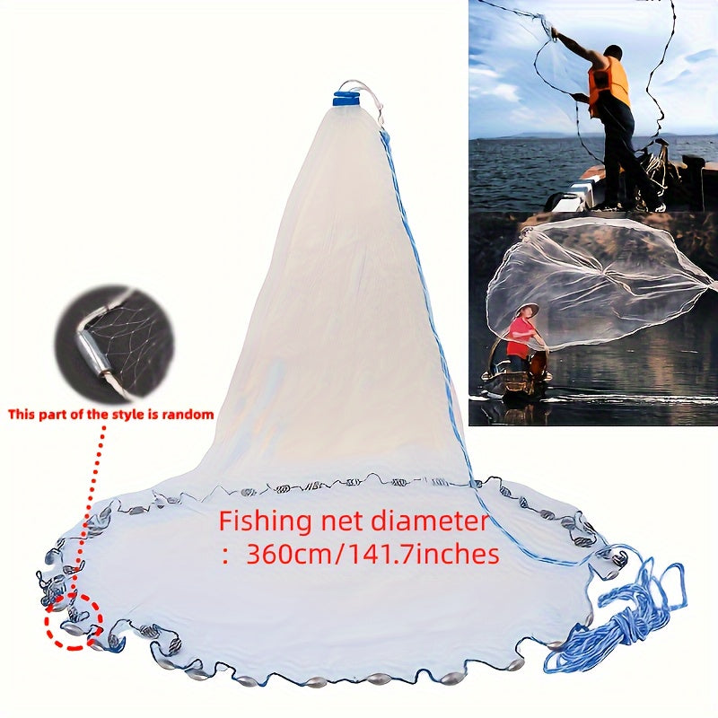 Hand Casting Fishing Net For Bait Fishing Sinking Net Rivers Freshwater