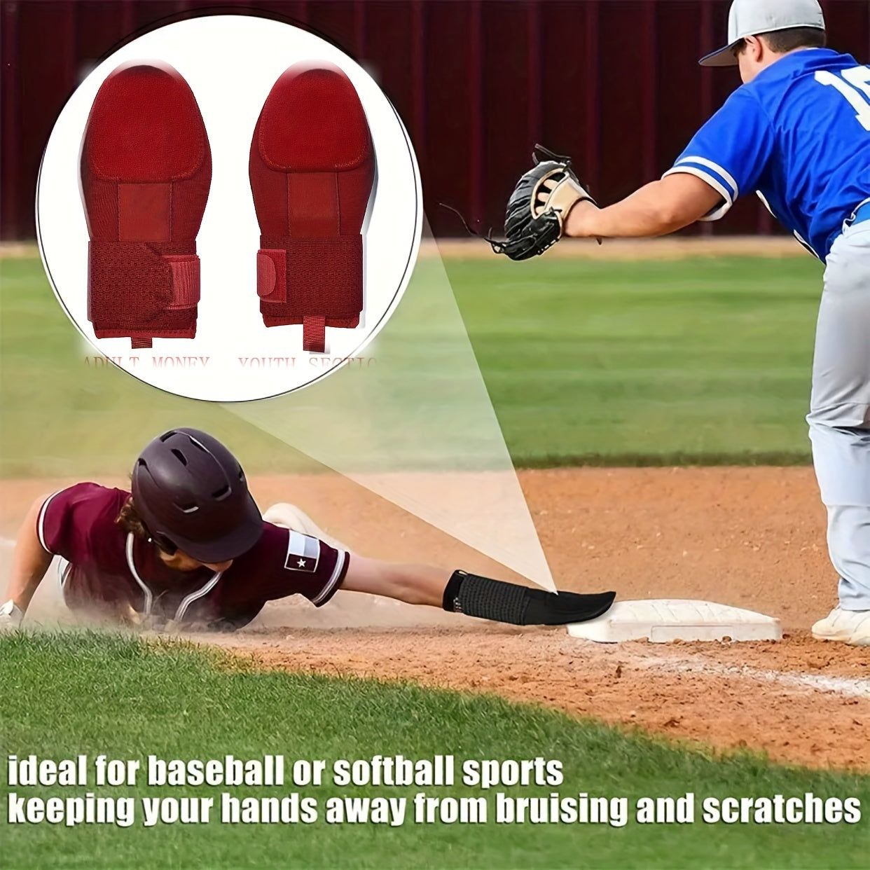 1pc Baseball Sliding Glove Left Right Hand Universal Softball Slide Gloves