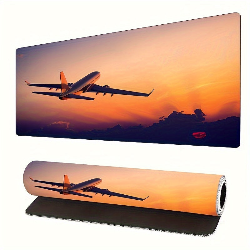 Airplane Sky Mouse Pad Anti Slip Rubber Mat Laptop Gamer Keyboard Pad