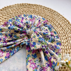 Baby Spring Summer Thin Headband Soft Bow Print Baby Hat Newborns