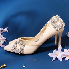 Rhinestone Shoe Clips Wedding Party Charms Shoe Buckle 1pair