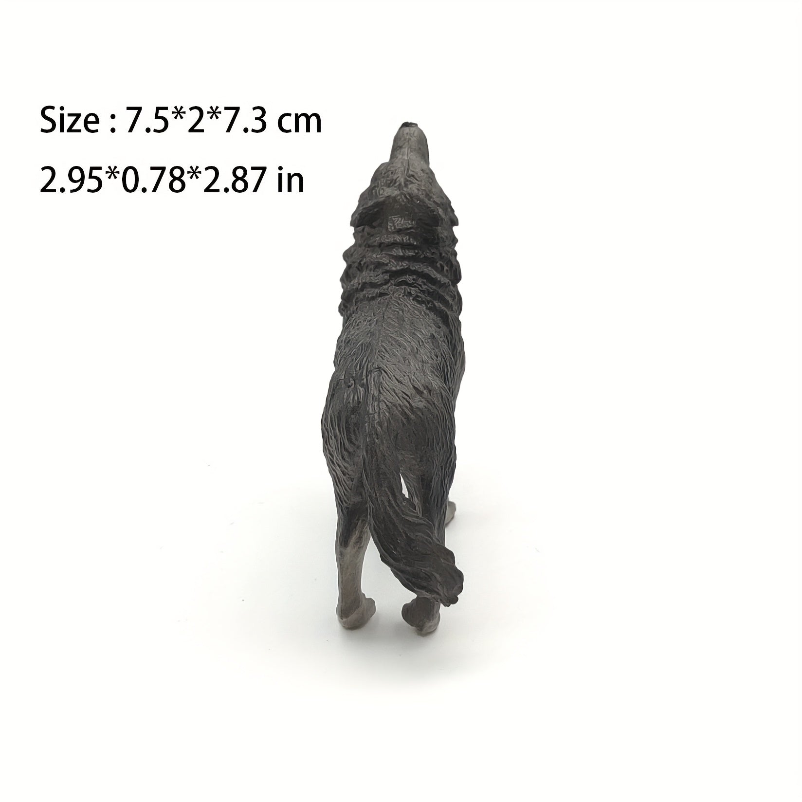 Realistic Wolf Howling Model with Textured Fur & Expressive Eyes