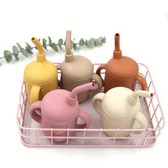 Silicone Training Cup with Handles & Straw for Kids