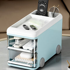 Bus Shape Pen Holder Desktop Stationery Organizer Box Large Capacity Storage
