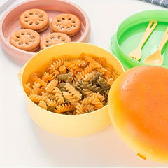 Creative Hamburger Lunch Box Microwave Safe Fruit Preservation Box